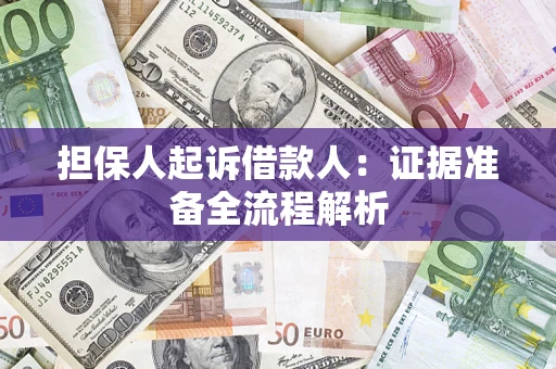 济南担保人起诉借款人：证据准备全流程解析