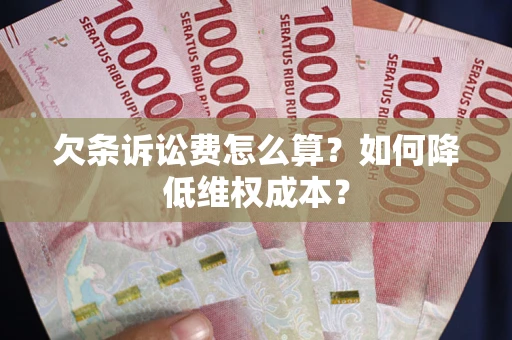 济南欠条诉讼费怎么算？如何降低维权成本？