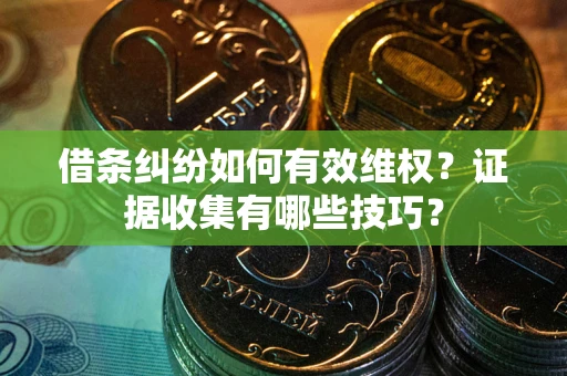 济南借条纠纷如何有效维权？证据收集有哪些技巧？