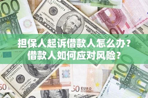 济南担保人起诉借款人怎么办？借款人如何应对风险？